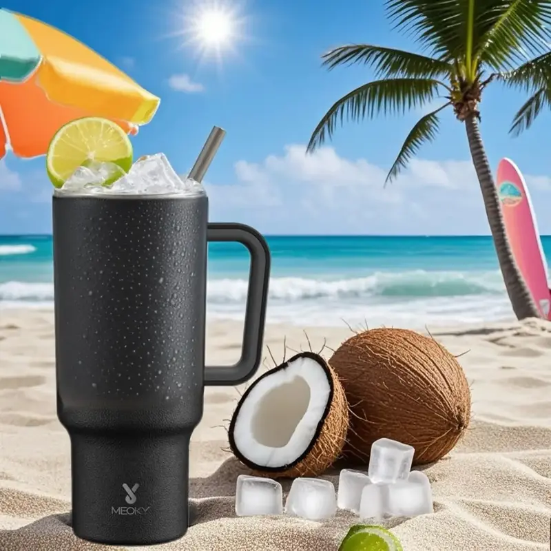 [24 Hour Shipping] 40oz Meoky Stainless Steel Tumbler