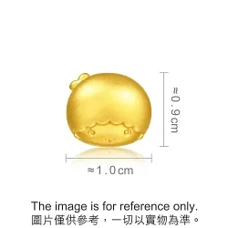 'Little Twin Stars' 999 Gold Charm