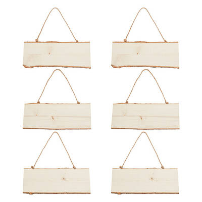 Unfinished Wood Pendant Decorations