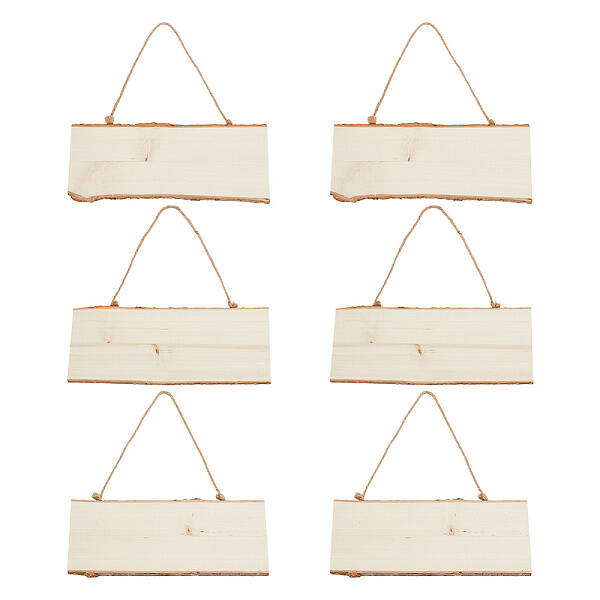 Unfinished Wood Pendant Decorations