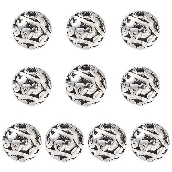 Tibetan Style Hollow Alloy Beads