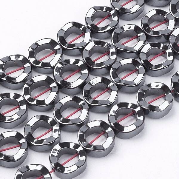 Non-magnetic Synthetic Hematite Beads Strands