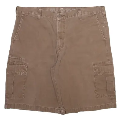 DICKIES Mens Cargo Shorts Brown Relaxed L W36