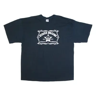 GILDAN Stacie Collins Mens T-Shirt Blue 2XL