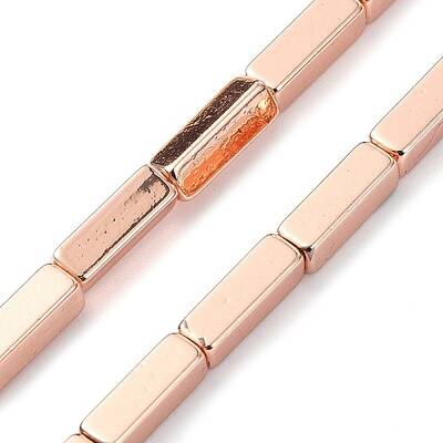 Electroplated Synthetic Non-magnetic Hematite Beads Strands
