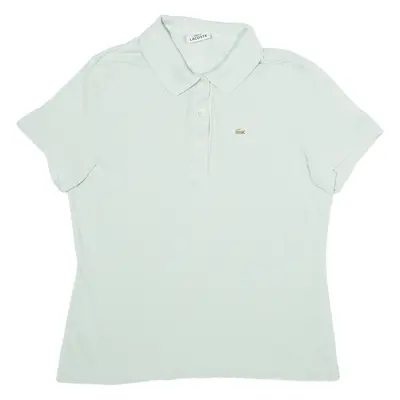 LACOSTE Womens Polo Shirt Green S