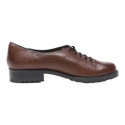 FINNISH DESIGN Derby Shoes Brown Leather Mens UK 7.5