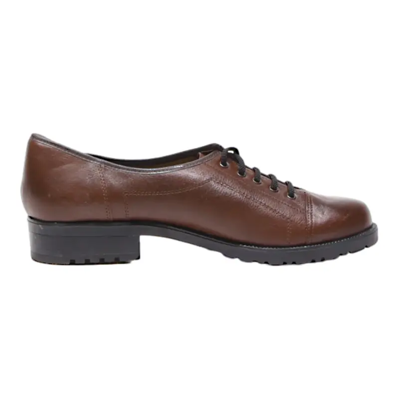 FINNISH DESIGN Derby Shoes Brown Leather Mens UK 7.5