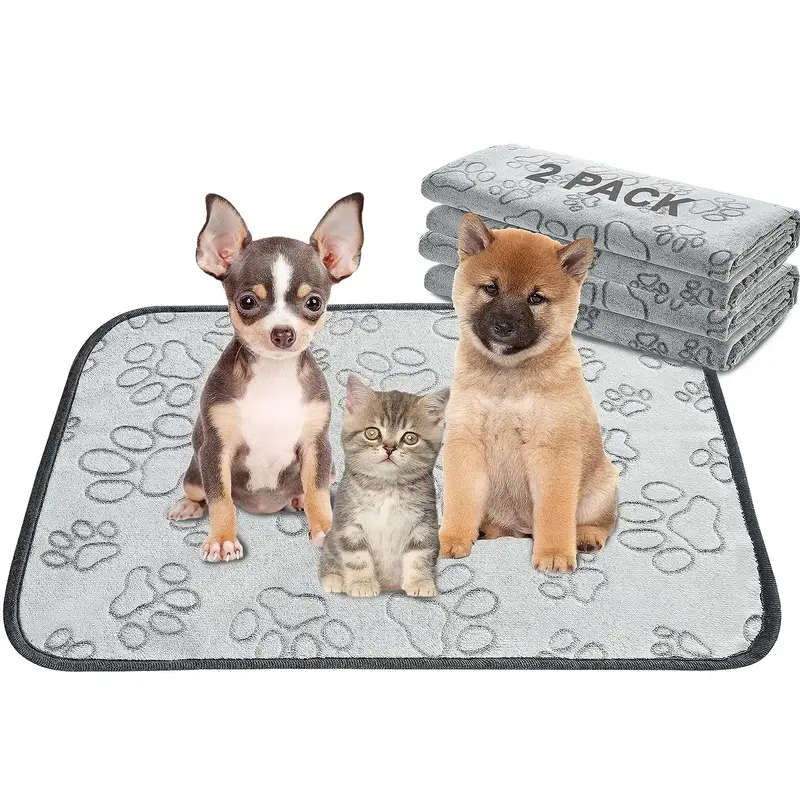 Reusable Puppy Pads - 2 Pack Washable, Waterproof, Non-Slip, Leakproof Training Mats (18\