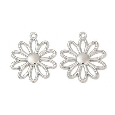 Flower Alloy Pendants