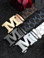Men's Letter Design Automatic Buckle Belt, Fashion Belt for Party, Daily Clothing Decor, Trendy All-match & Exquisite Belt fo...