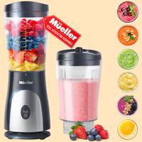 Mueller Personal Blender for Shakes and Smoothies with 15 Oz Travel Cup and Lid, Juices, Baby Food, Portable Blender & Food P...