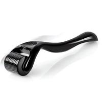 Beard Roller for Beard & Hair Care - 0.25mm Titanium Microneedles - Matte Black Protective Case - Premium Microneedling Derma...