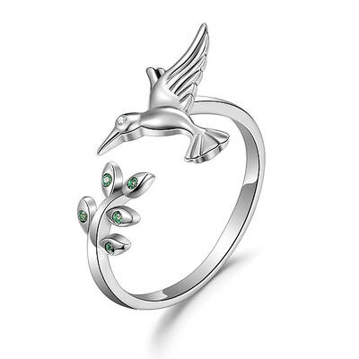 Rhodium Plated 925 Sterling Silver Cuff Rings