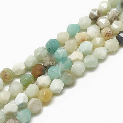 Natural Flower Amazonite Beads Strands