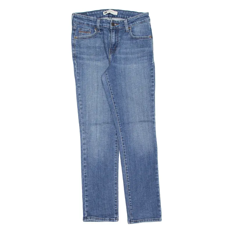 LEVI'S Mid Rise Womens Jeans Blue Slim Skinny Stone Wash W28 L30