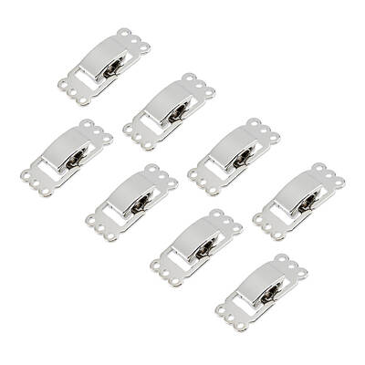 8Pcs Brass Fold Over Clasps