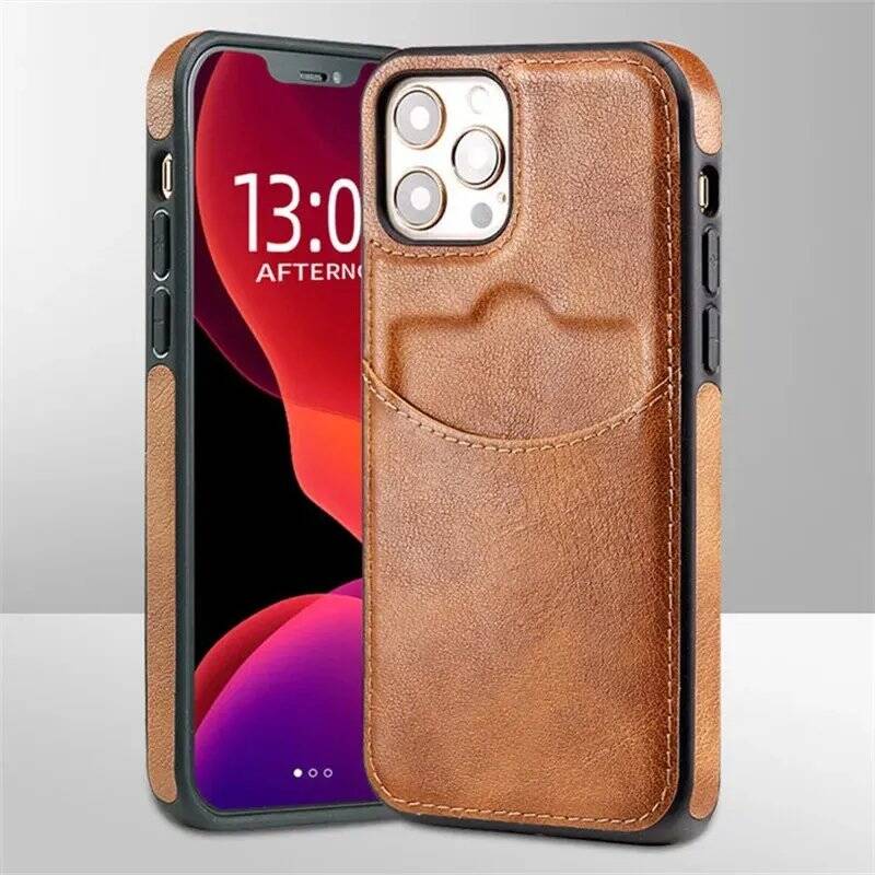 PU iPhone Case Wallet Leather Mobile Protective Cover