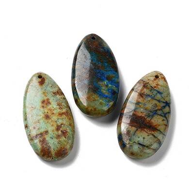 Natural Chrysocolla Pendants