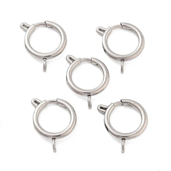 Non-Tarnish 304 Stainless Steel Spring Ring Clasps