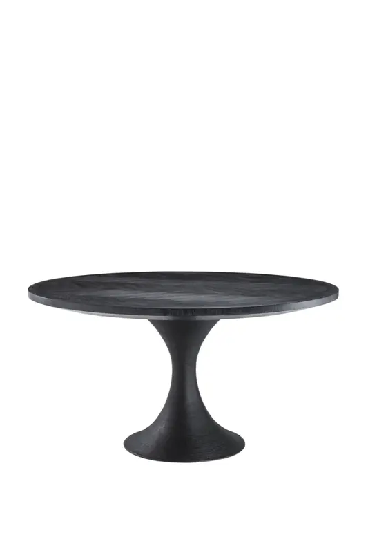 Round Charcoal Dining Table | Eichholtz Melchior