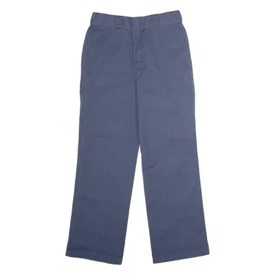 DICKIES Workwear Mens Twill Trousers Blue Classic Straight W30 L28