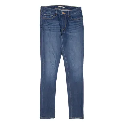 LEVI'S 711 Womens Jeans Blue Slim Skinny Stone Wash W28 L30