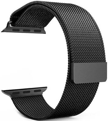 4wrist Steel Milan Pull for Apple Watch - Black 38/40/41 mm