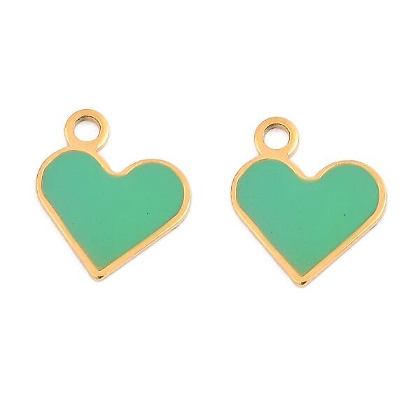 304 Stainless Steel Enamel Charms