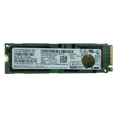 SSS0L25047 Lenovo 256GB PCI Express 3.0 x4 NVMe M.2 2280 Internal Solid State Drive
