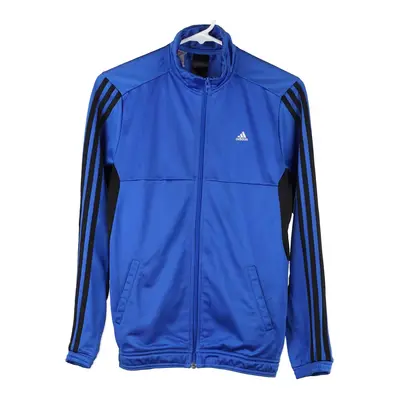 Age 13-14 Adidas Track Jacket - Large Blue Polyester