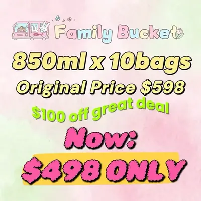【LIMITED VALUE】Family buckets 10 bags original design diy beads for pen, phone chain and keychain each bag 850ml
