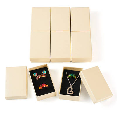 Rectangle Cardboard Paper Jewelry Box