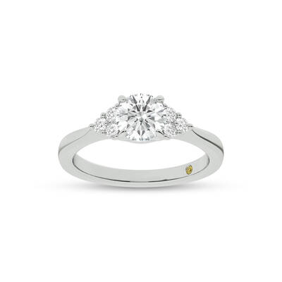Eldra Illusion Trilliant Round Lab Grown Diamond Engagement Ring | 14K White Gold 2 3/4 CT. TW.