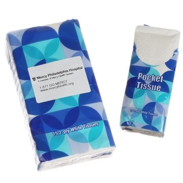 360 Custom Facial Tissues - Two-Ply & Perforated