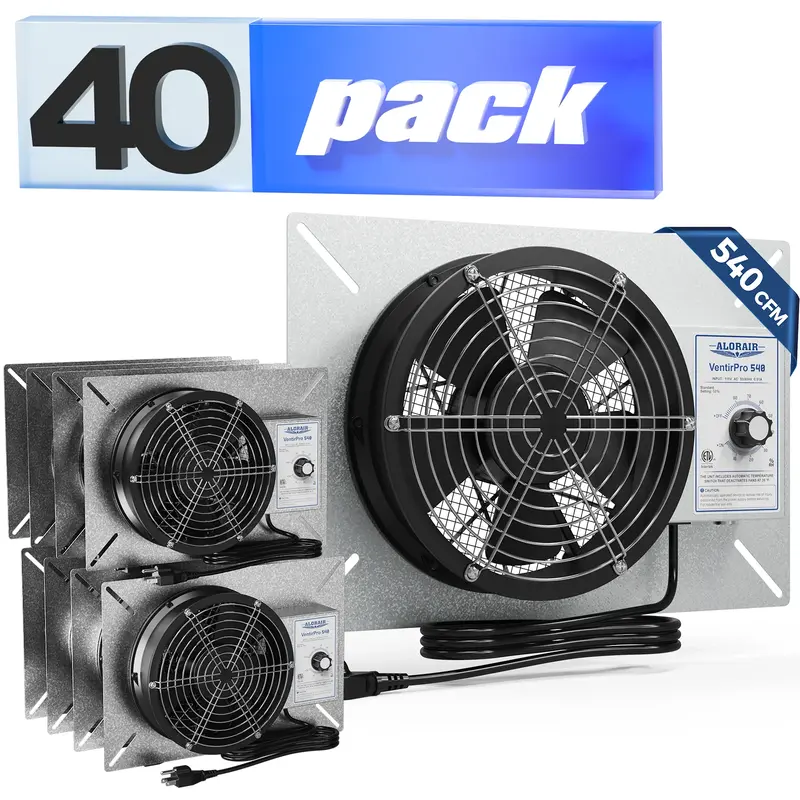 ALORAIR Wholesale Packs Ventirpro 540 Crawl Space Fan (pack of 40)
