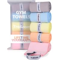 Microfiber Workout Towels - Quick Dry, Highly Absorbing, Odor-Free, for Women & Men - Gym Sweat Sports Towel for Hot Yoga, Te...