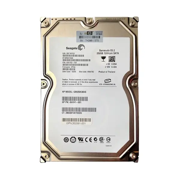 454141R-001 HP 250GB 7200RPM SATA 1.5Gb/s 3.5-Inch 8MB Cache Hot Swap Hard Drive