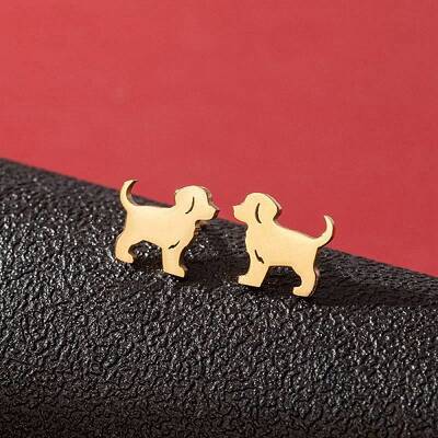 Stainless Steel Small Animal Stud Earrings for Women