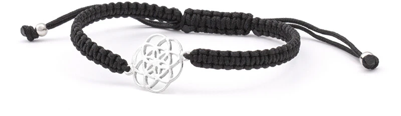 Beneto exclusive Elegant Kabala Bracelet with Black Cord Mandala AGB545