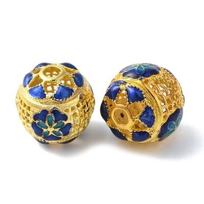 Rack Plating Brass Enamel Beads