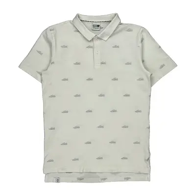 Puma Graphic Polo Shirt - Small White Cotton