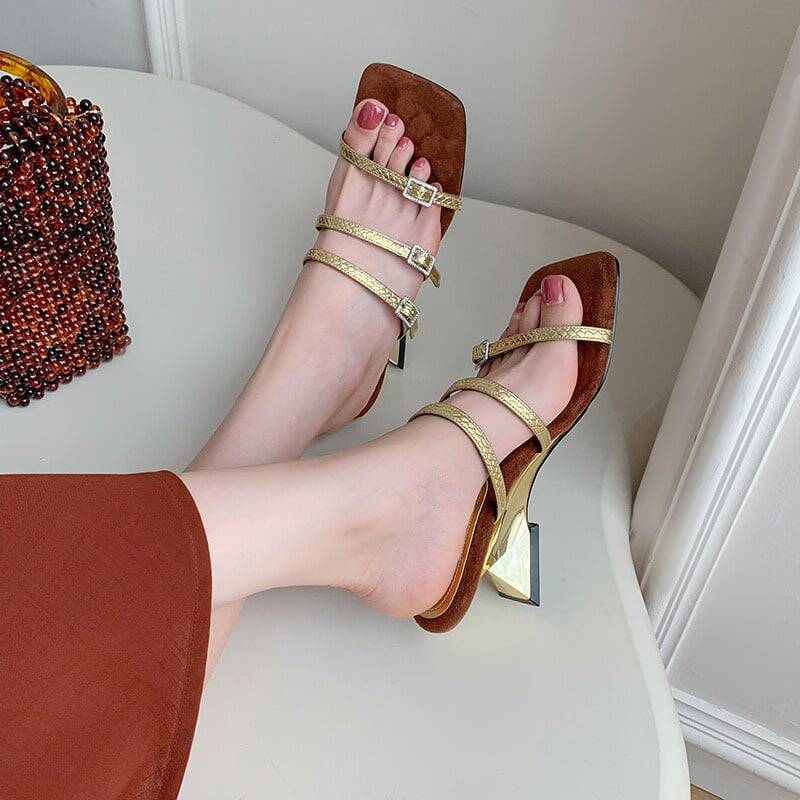 CHIKO Kaiden Open Toe Wedge Slides Sandals