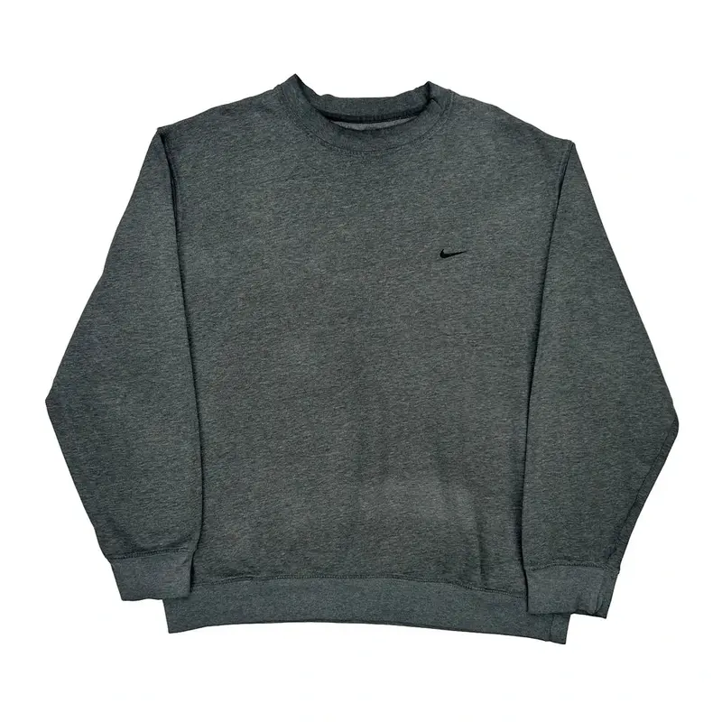 Nike Sweatshirt - XL Grey Cotton Blend
