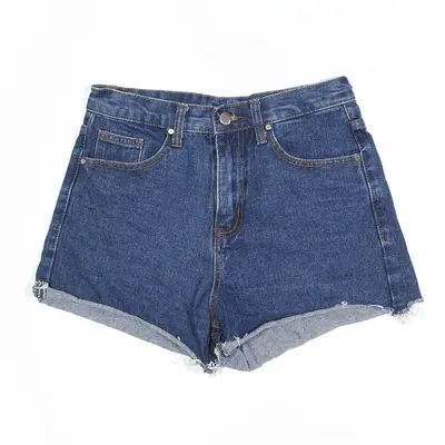 Cut Off Shorts Blue 90s Regular Denim Womens XS W26