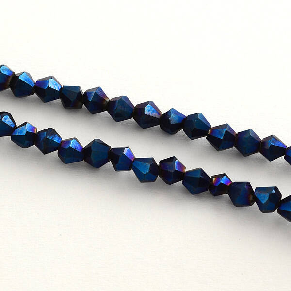 Electroplate Glass Bead Strands