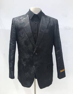 BLAZER-777  KA339-7 - Black - Mens Wholesale Blazers