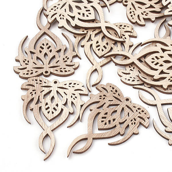 Undyed Wood Big Pendants