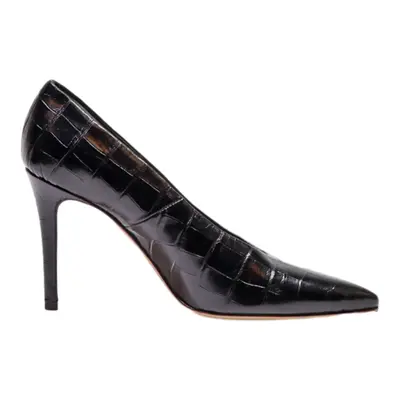 JENNIE-ELLEN Pump Heels Black Leather Womens UK 6