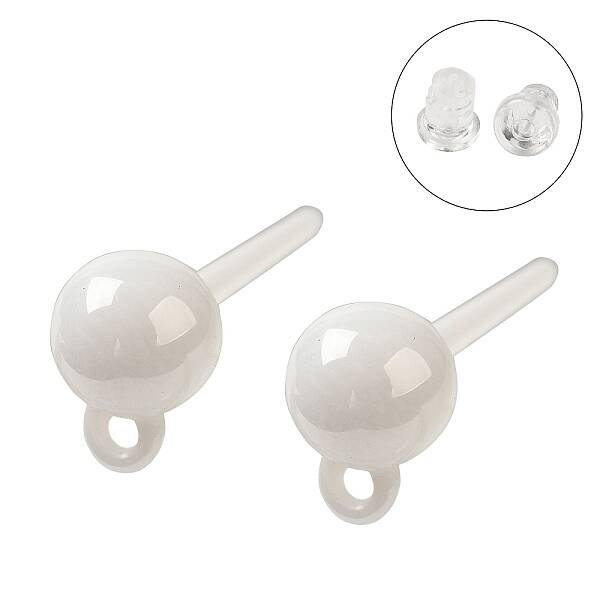Hypoallergenic Bioceramics Zirconia Ceramic Ear Hooks
